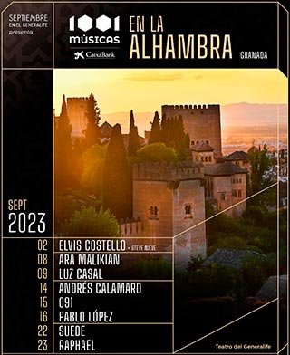 1001 Músicas - Teatro del Generalife - Septiembre 2023