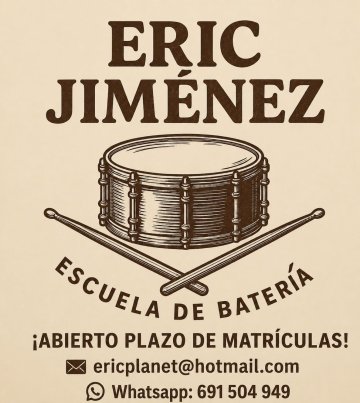 Eric Jiménez de Los Planetas - Clases de batería