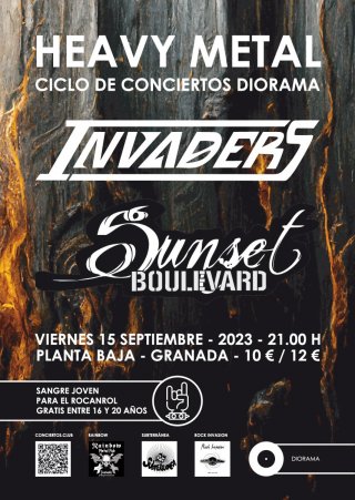 Invaders + Sunset Boulevard - Planta Baja - viernes 15 septiembre 2023