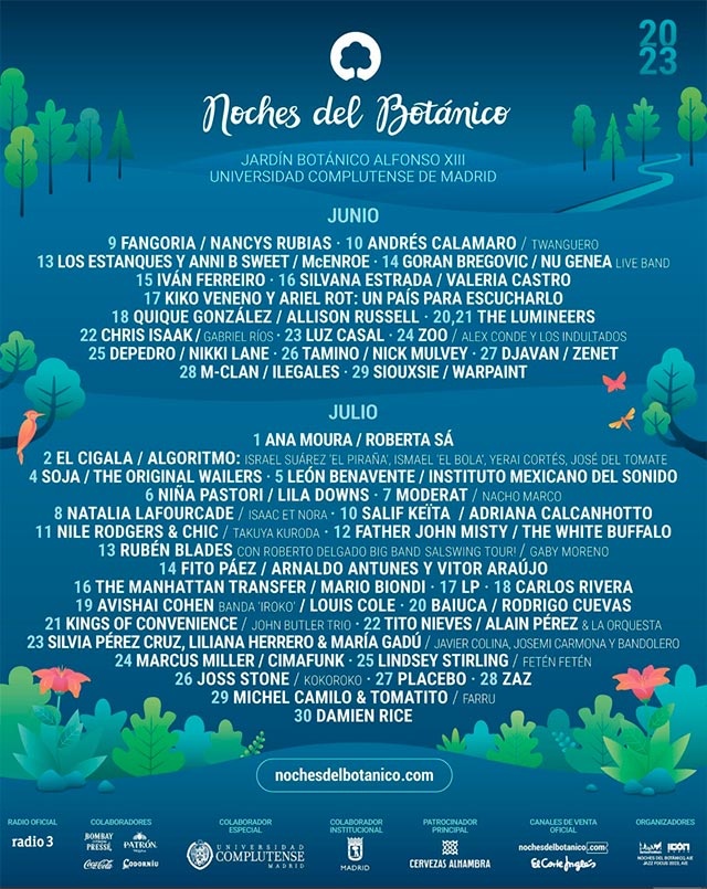 Noches del Botánico 2023 - Madrid