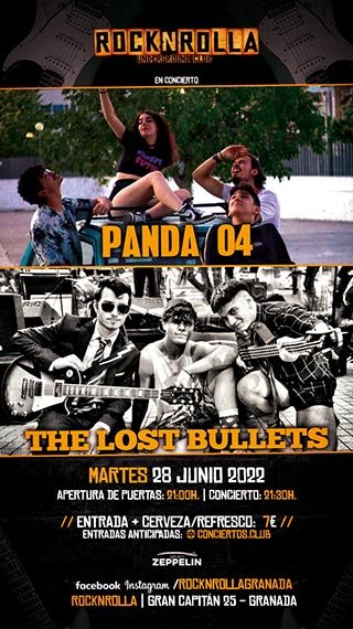 Panda 04 + The Lost Bullets - Rocknrolla - 28 junio 2022