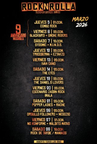 Rocknrolla - Club nocturno - Conciertos y Sesiones