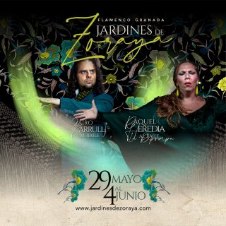 Jardines de Zoraya - Espectáculos flamencos diarios - 3 sesiones - 18h, 20h y 22.30h