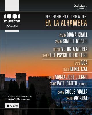 1001 Músicas - Teatro del Generalife - Septiembre 2024