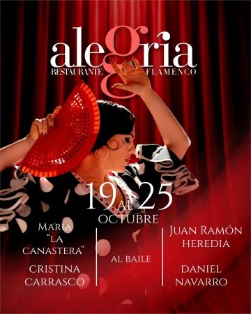 Alegría. Flamenco y Gastronomía. Málaga - 4 sesiones diarias