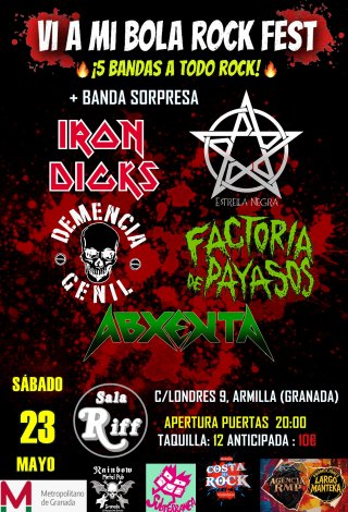 A mi bola Rock - Sala Riff - 23 mayo 2026