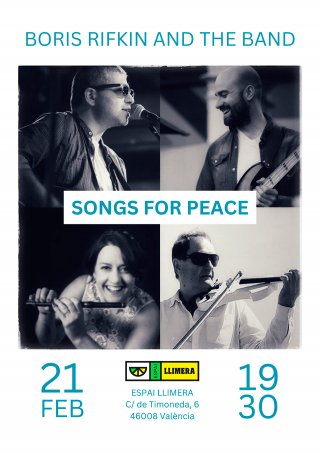 Boris Rifkin & The Band: Songs for Peace - Espai Llumera Valencia - 21 febrero 2025