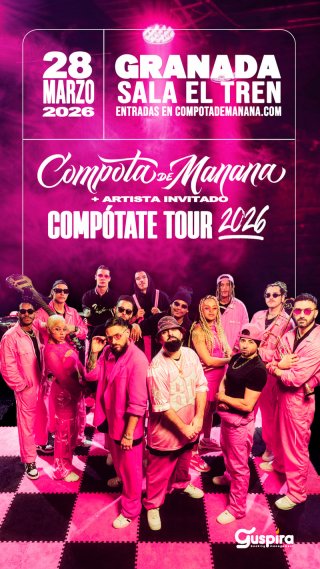 Compota de Manana. Concierto en El Tren, Granada 28 marzo 2026