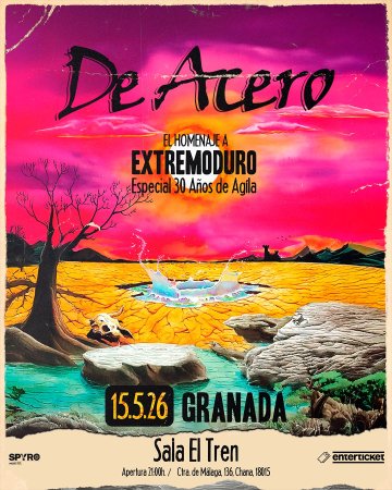 De Acero Tributo a Extremoduro y Robe - Sala El Tren Granada - 15 mayo 2026