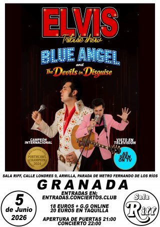 Elvis Tribute Show: Blue Angel and The Devils in Disguise - Sala Riff Armilla - 5 junio 2026