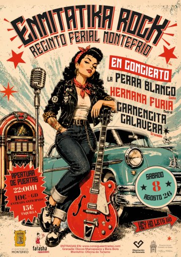 Enmitatika Rock: La Perra Blanco + Hermana Furia + Carmencita Calavera