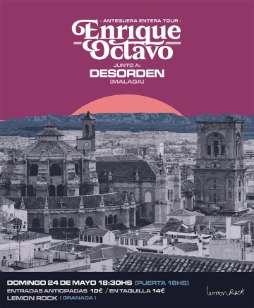 Enrique Octavo - Domingo 24 de mayo en Lemon Rock