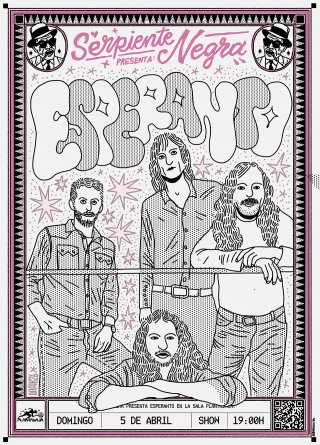 Serpiente Negra. Esperanto. Concierto en Planta Baja, Granada, 5 abril 2026
