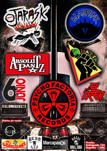 Ojaras’k + Blaupunk + Absolut Pantz + Wazifa - 6 junio 2026 - Sala El Tren