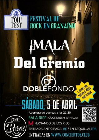 Imala + Del Gremio + Doble Fondo - 3 abril 2025 - Sala Riff