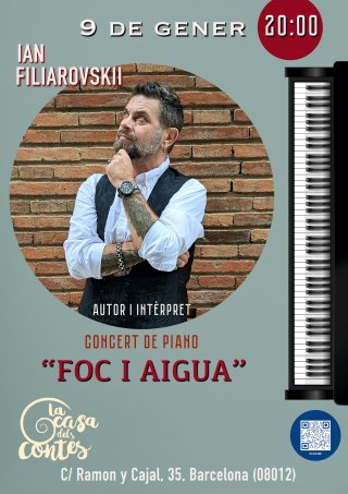 Ian Filiarovskii. Agua y Fuego. Concierto de Piano.- Barcelona -  9 enero 2025