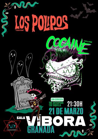 Los Pólipos + Cocaine - Sala Víbora Granada - 21 marzo 2025