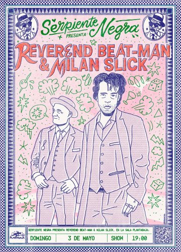 Serpiente Negra. Reverend Beat-man. Concierto en Planta Baja, Granada, 3 mayo 2026
