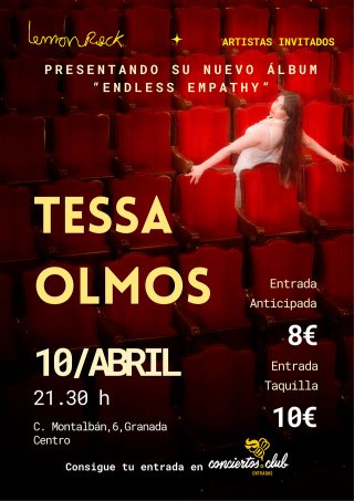 Tessa Olmos en Lemon Rock Granada - viernes 10 abril 2026