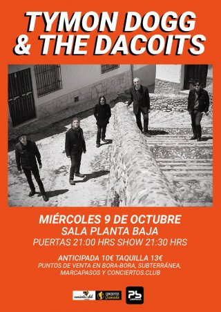 Tymon Dogg & The Dacoits - Planta Baja Granada - 9 octubre 2024