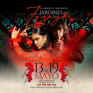 Jardines de Zoraya - Espectáculos flamencos diarios - 2 sesiones - 18h y 20h