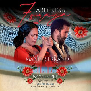 Jardines de Zoraya - Espectáculos flamencos diarios - 2 sesiones diarias - 17.30h y 20h + Sábados 