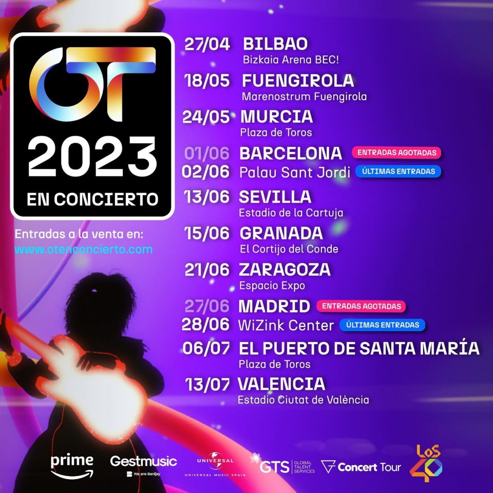 Entradas de los conciertos de 'OT 2023': cómo comprarlas, nuevas fechas y  conciertos, Ocio y cultura