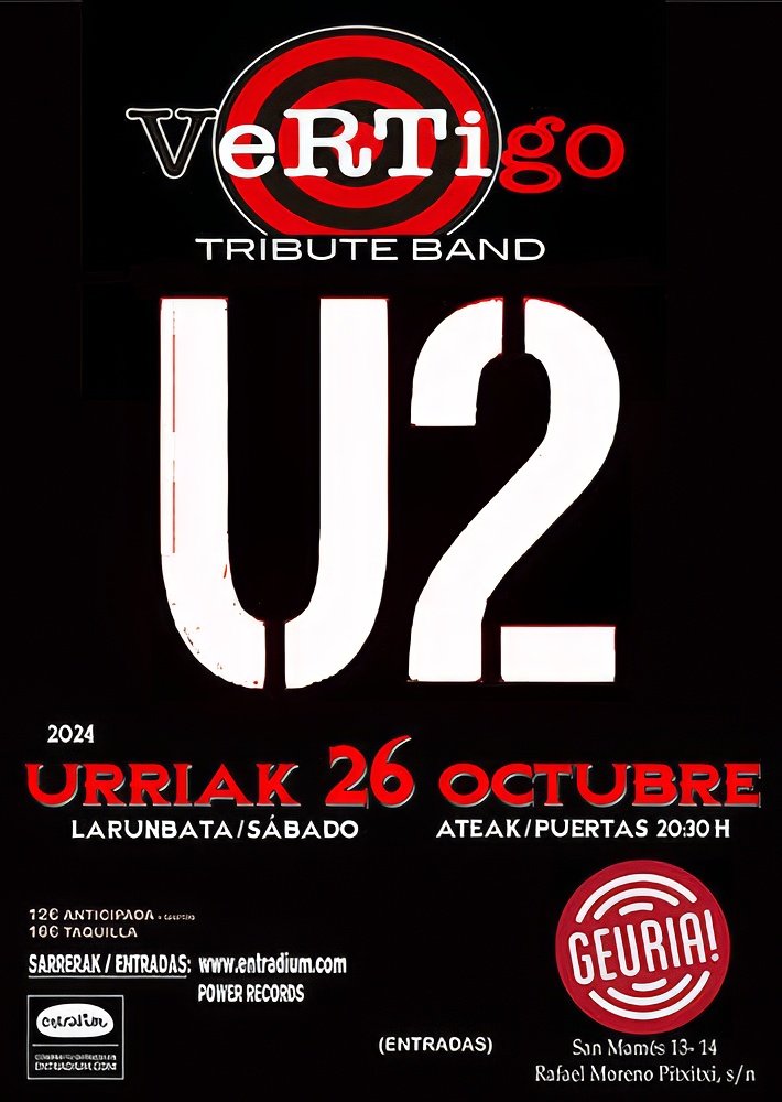 Vértigo. Tributo a U2