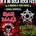 A mi bola Rock fest. Iron Dicks. Tributo a Iron Maiden + Demencia Genil + Factoría de Payasos + Abxenta + Estrella Negra