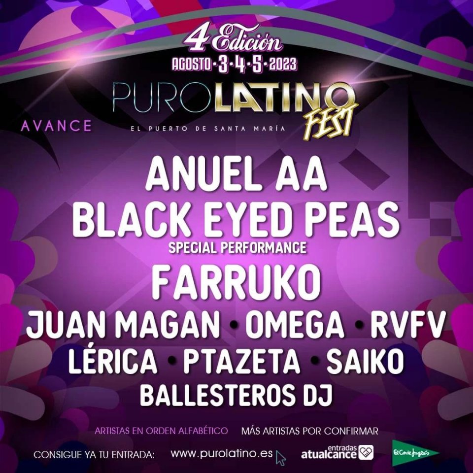 Conciertos del Festival Puro Latino Fest 2023